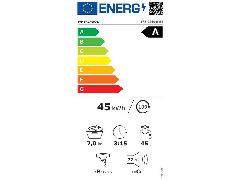 Whirlpool FFS 7269 B EE Elöltöltős mosógép