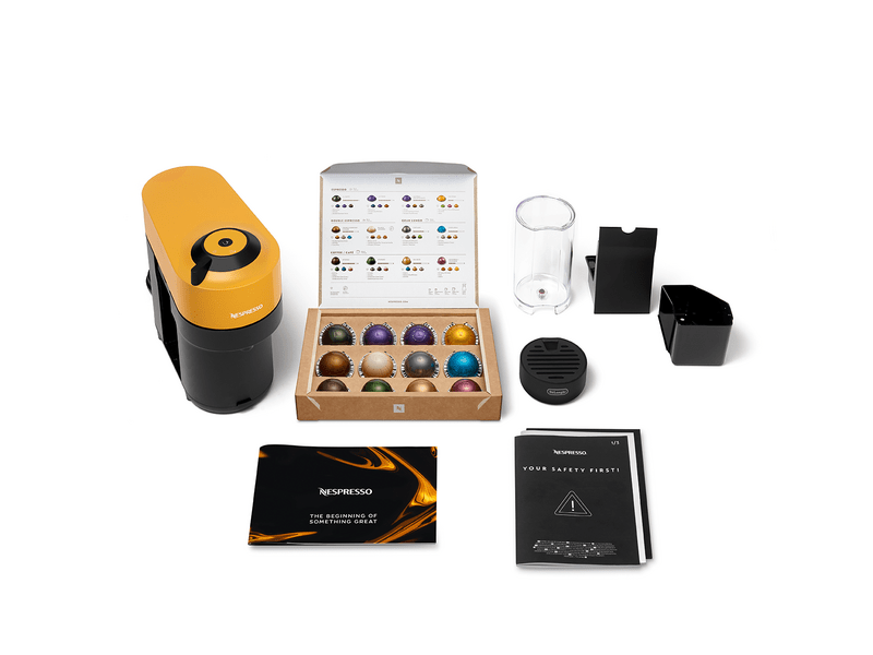 DeLonghi ENV90.Y Vertuo Pop Nespresso kapszulás kávéfőző, mangósárga