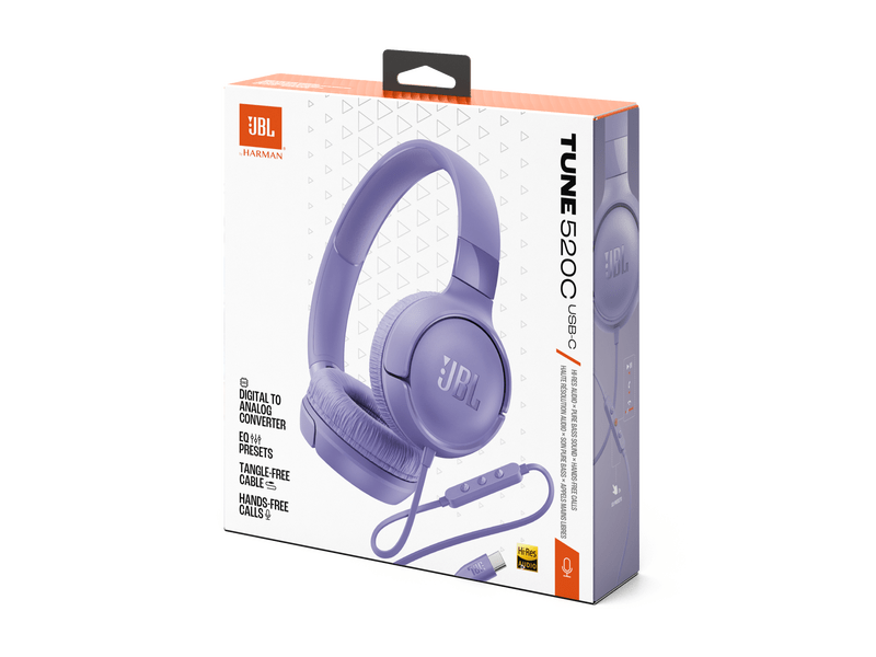 JBL Tune 520C USB-C slušalice, ljubičaste (JBLT520CPUR)