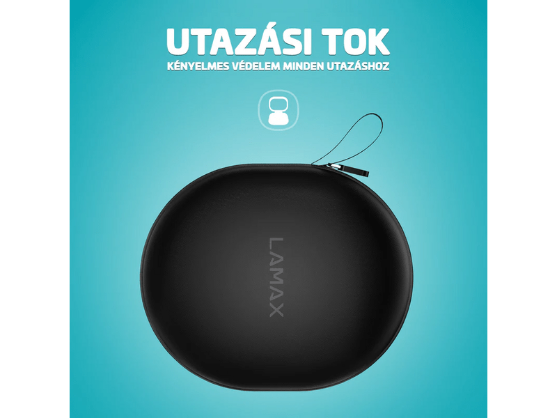 LAMAX HighComfort2 ANC Fejhallgató, fekete (LXOHMHIGC2ABA)