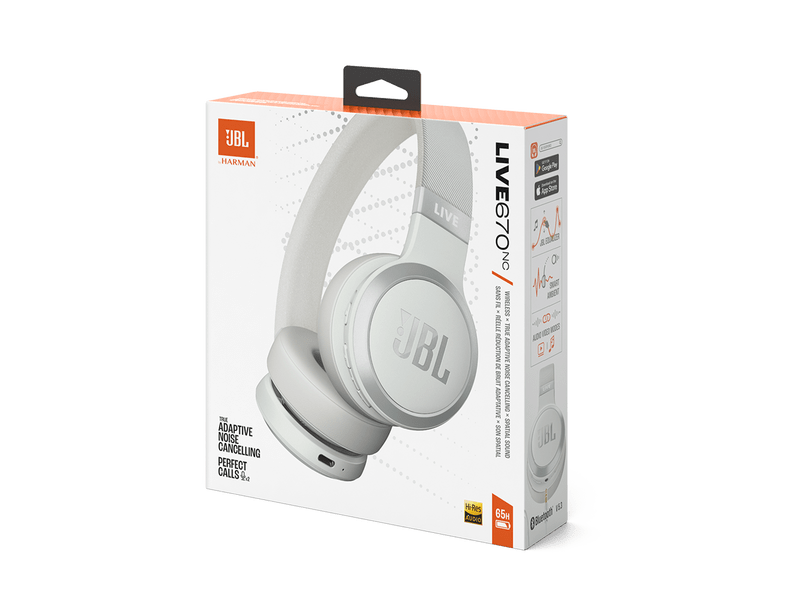 JBL Live 670NC bežične slušalice, bijele (JBLLIVE670NCWHT)