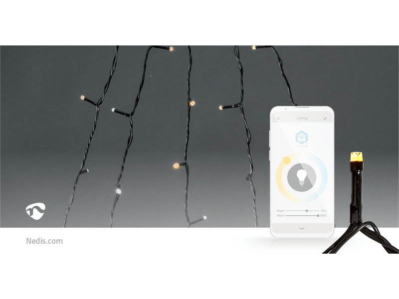 Nedis SmartLife WIFILXT12W200 Karácsonyi fényfüzér, 5x4m