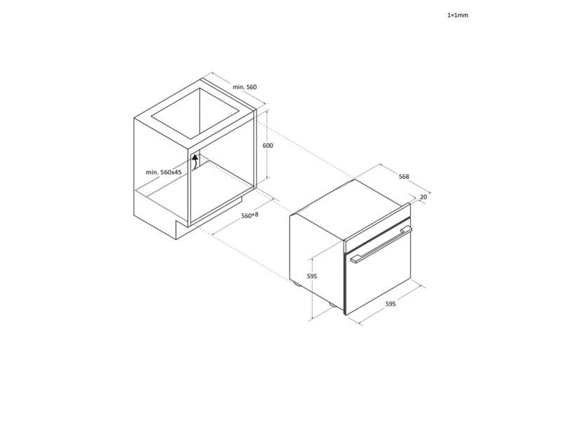 Haier H6 ID68C5SYTB Beépíthető sütő