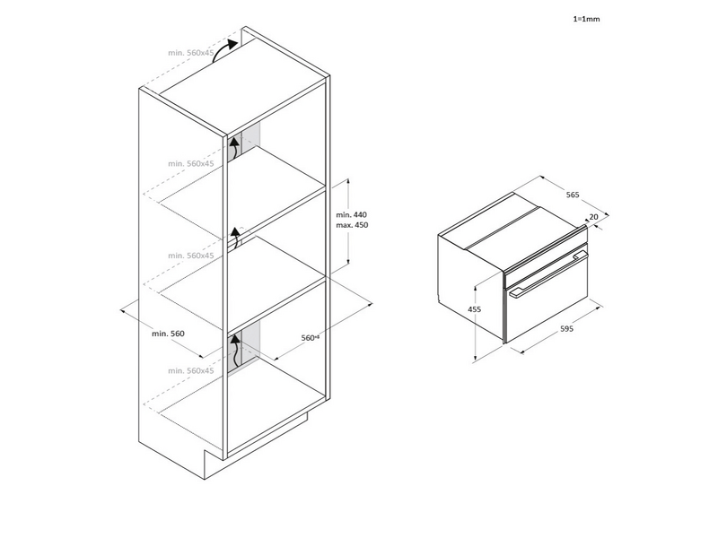 Haier H4MWID49G6NQB Beépíthető mikrohullámú sütő