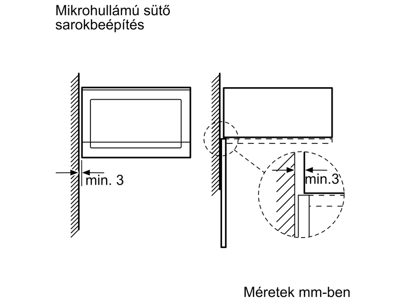 Bosch BFL553MS0 Beépíthető mikrohullámú sütő, inox