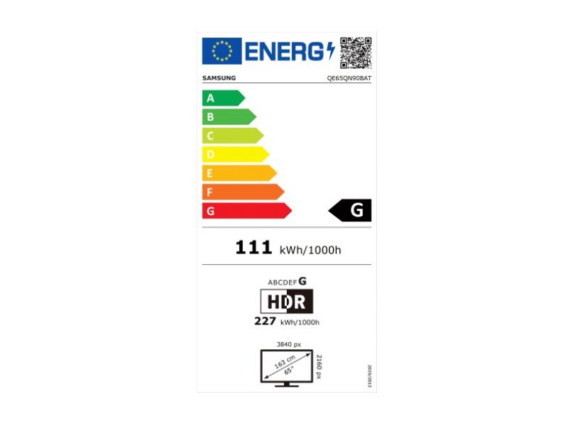 Samsung QE65QN90BATXXH Neo QLED Smart LED Televízió, 165 cm