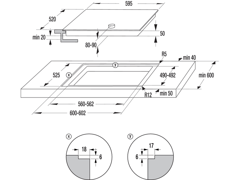 Gorenje BO6717E03BG Beépíthető sütő + Gorenje EC641BSC Beépíthető kerámia főzőlap