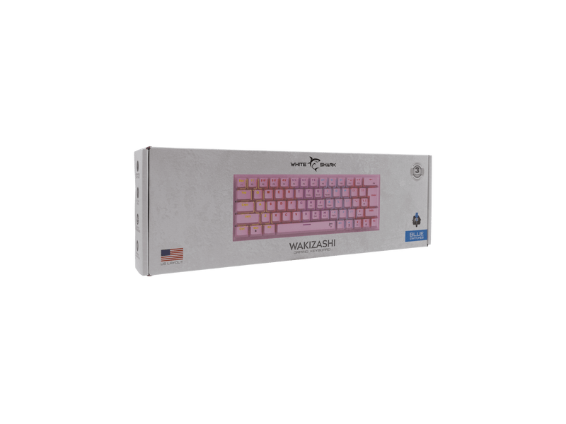 White Shark WAKIZASHI GK-002421 Mechanikus gamer billentyűzet - US
