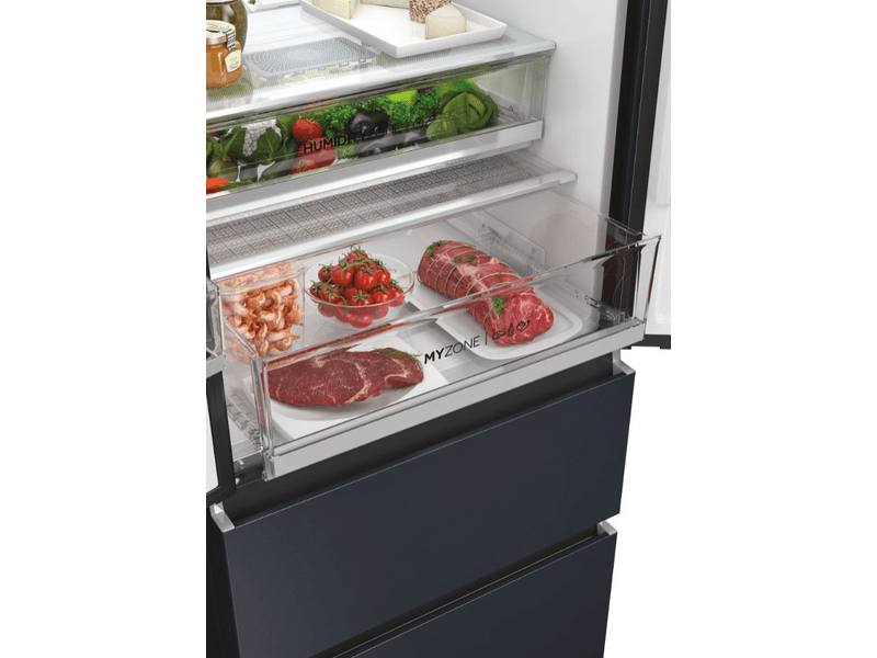 Haier HFW7720ENMB Alulfagyasztós kombinált hűtőszekrény