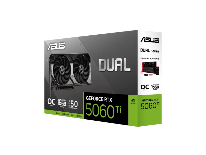 Asus Dual GeForce RTX™ 5060 Ti 16GB GDDR7 OC Edition Videókártya
