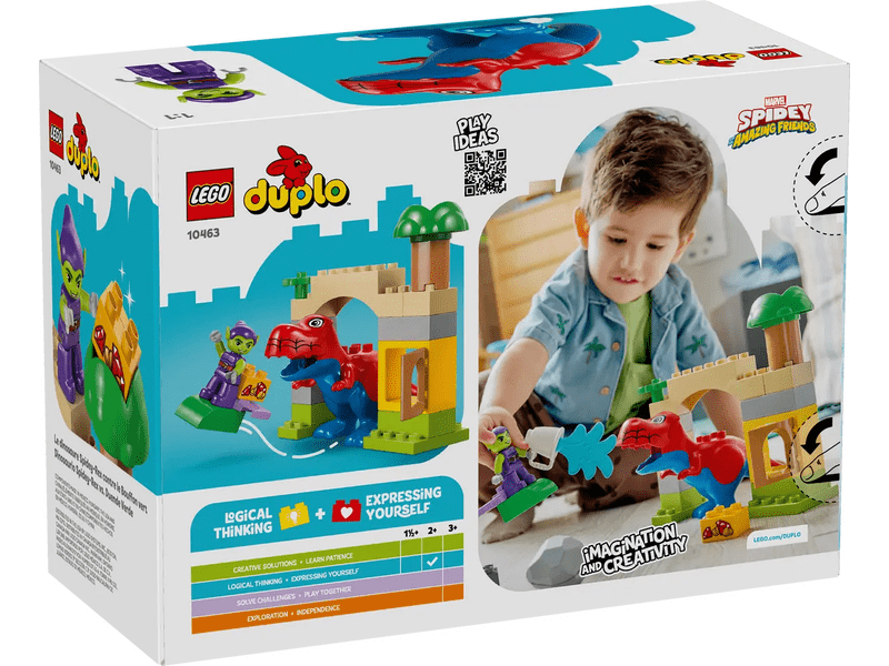 LEGO® DUPLO® Marvel Dinoszaurusz Spidey-Rex vs. Zöld Manó (10463)