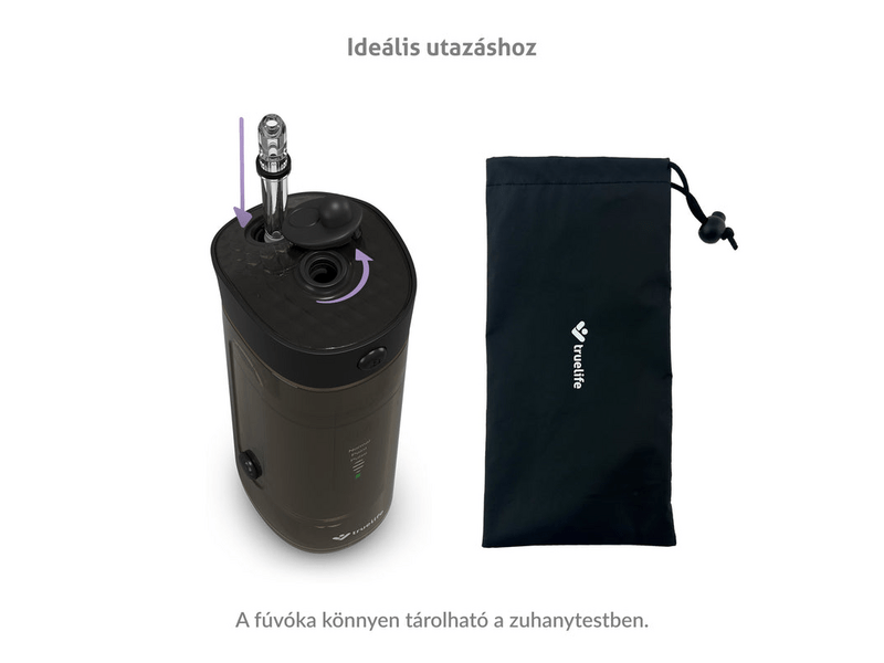 TrueLife AquaFloss Mini M50 szájzuhany, fekete