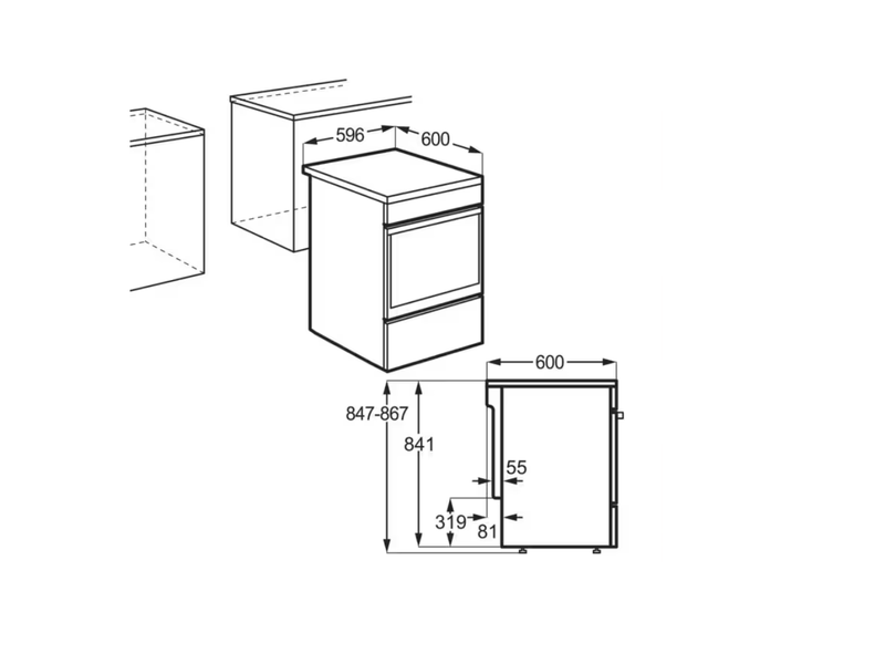 AEG CIB6643BBM Indukcijsko električno kuhalo