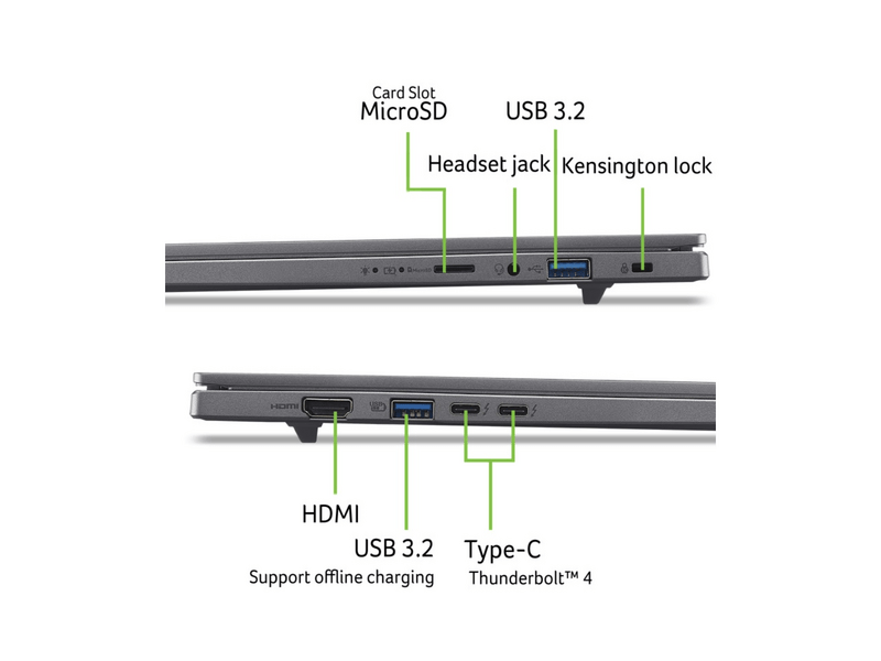 Acer Aspire 16 AI A16-52M-515Y Notebook (NX.JLSEU.003) + Win11