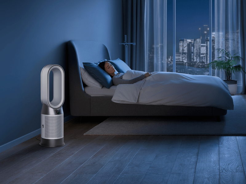 Légtisztító fűtőventilátor, fehér/ezüst