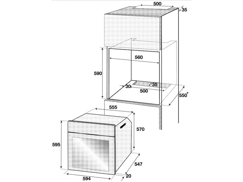 BEKO BIE24301W Beépíthető sütő