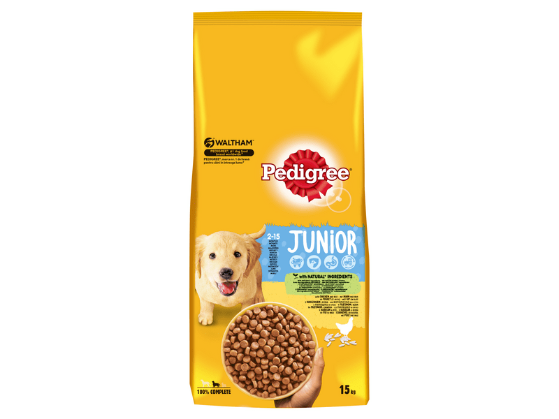 Pedigree csirke&rizs kölyökkutyák számára száraztáp 15kg