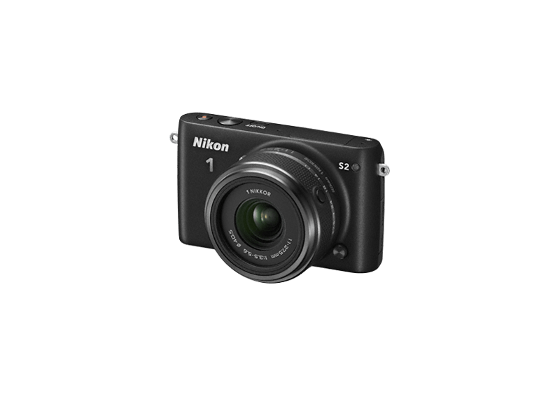Nikon1 S2 Bajonettes Fényképezőgép, Fekete + 11-27.5 mm zoomobjektív