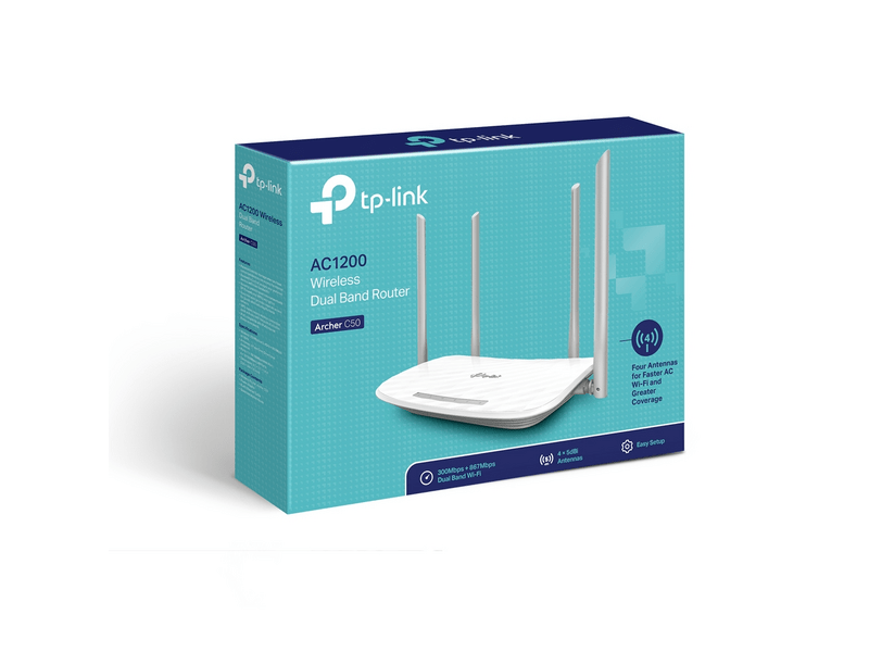 TP-LINK Archer C50 AC1200 vezeték nélküli Dual Band