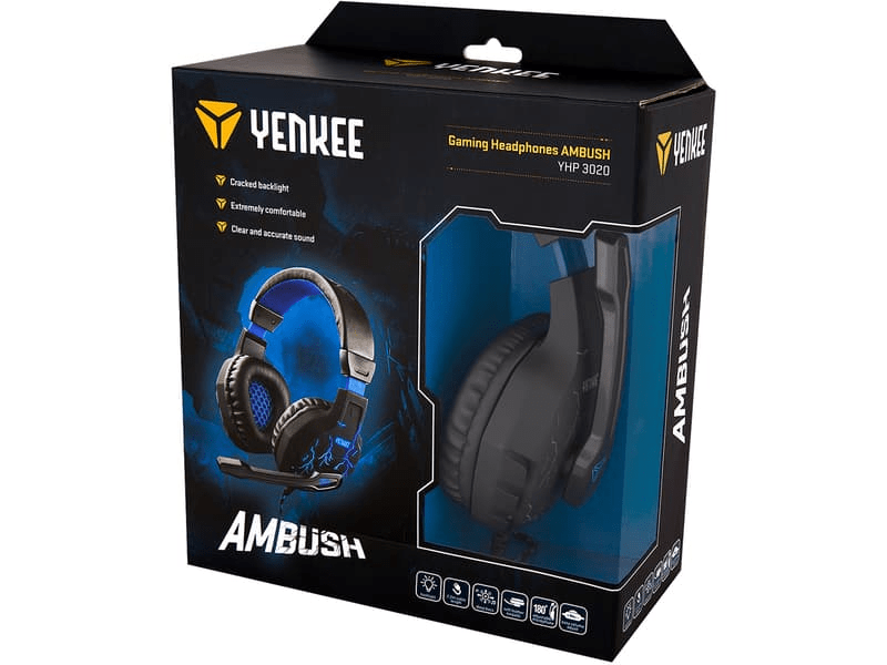 Yenkee YHP 3020 Ambrush Gamer Fejhallgató, Kék/Fekete