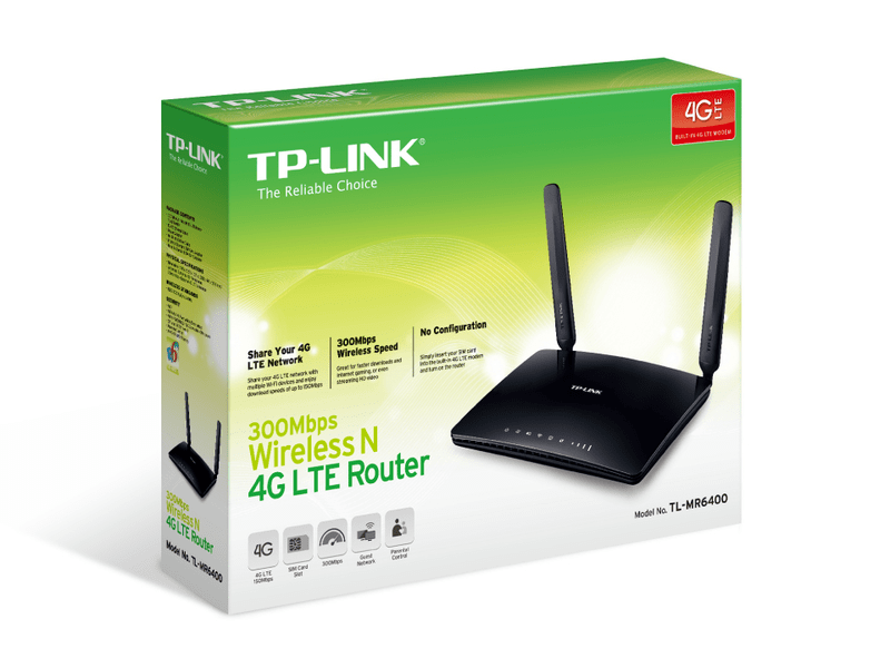 TP-Link TL-MR6400 300 Mbps vezeték nélküli N-es 4G LTE Router