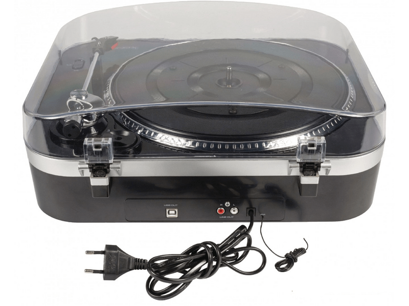 König HAV-TT25USB Lemezjátszó, Fekete