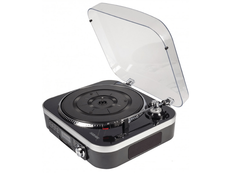 König HAV-TT25USB Lemezjátszó, Fekete