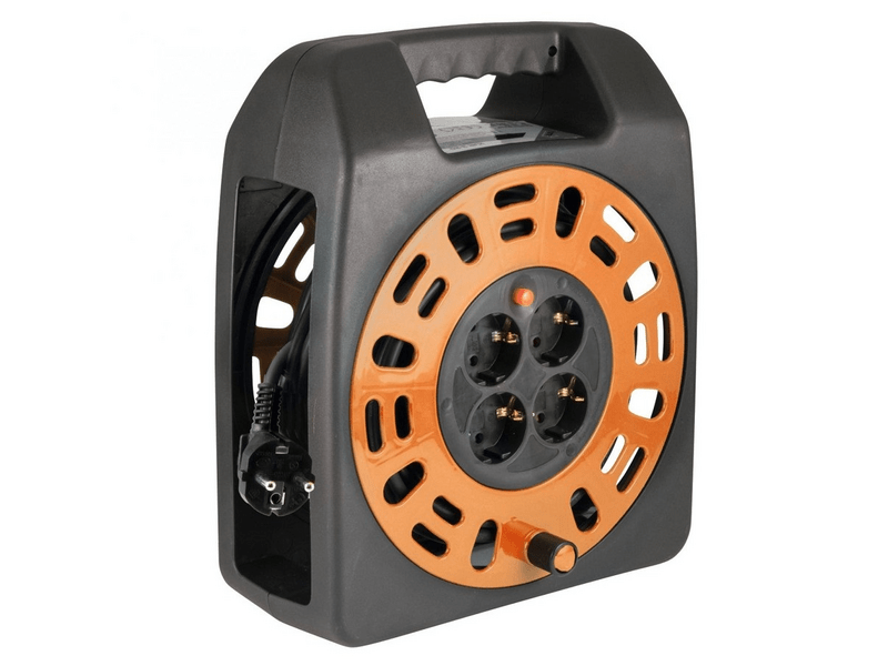 HOME HJR 3-20 Bubanj za kabel, 4 uzemljene utičnice, 20m