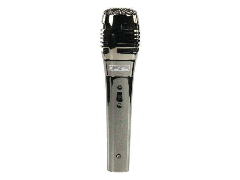 König Vezetékes mikrofon 6.35 mm -72 dB Fekete (KN-MIC40)