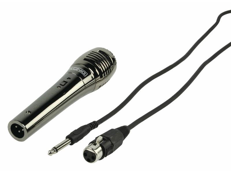 König Vezetékes mikrofon 6.35 mm -72 dB Fekete (KN-MIC40)