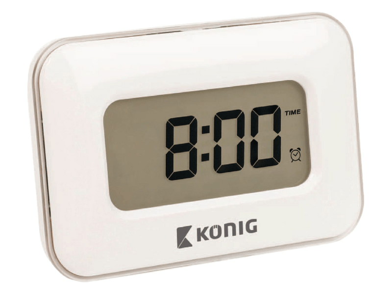 König Többfunkciós Ébresztőóra Digitális Fehér (KN-AC10)