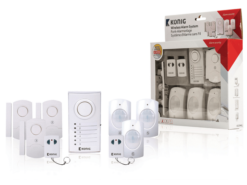 König Vezeték Nélküli Riasztó Készlet - 433 Mhz / 100 dB (SAS-ALARM120)