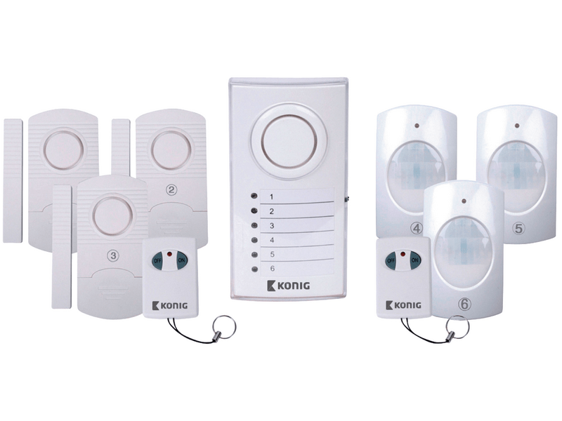 König Vezeték Nélküli Riasztó Készlet - 433 Mhz / 100 dB (SAS-ALARM120)