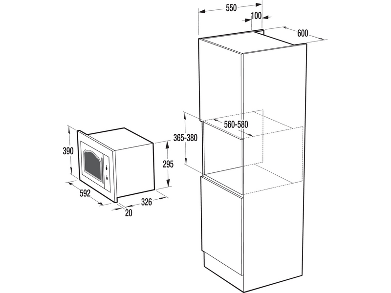 Gorenje BM235CLI Beépíthető mikróhullámú sütő