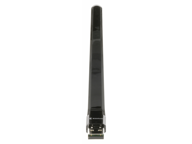 König Vezeték Nélküli USB-adapter AC600 2.4/5 GHz (Dual Band) Wi-Fi Fekete (CSWNDAC600A)