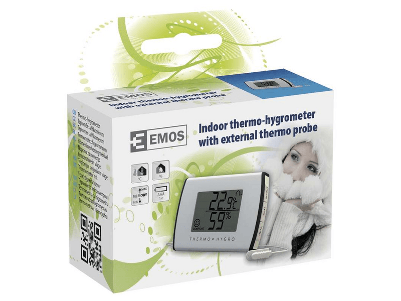 EMOS hőmérő páratartalom mérővel E0301