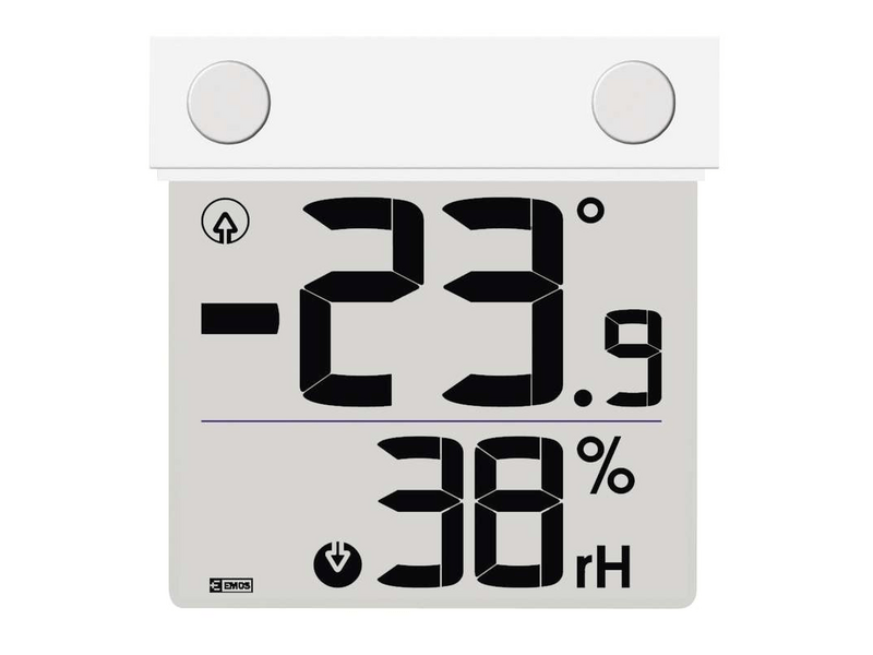 EMOS hőmérő ezüst E1278
