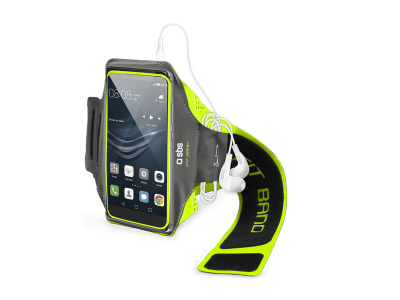 SBS SPORT FIT BAND XL Sport Karpánt XL méretben Okostelefonhoz, Zöld/Fekete