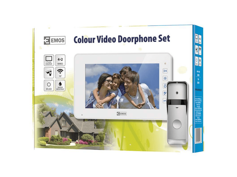 EMOS videó kaputelefon szett H2015, fehér