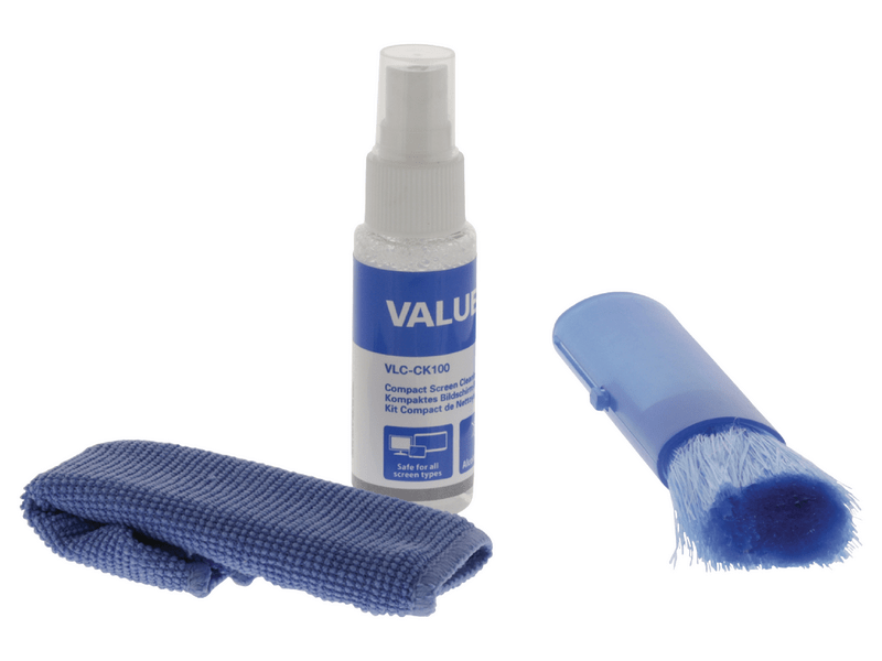 Valueline TV és Intelligens Médiaeszközök Kijelző Tisztító Készlet 35 ml (VLC-CK100)