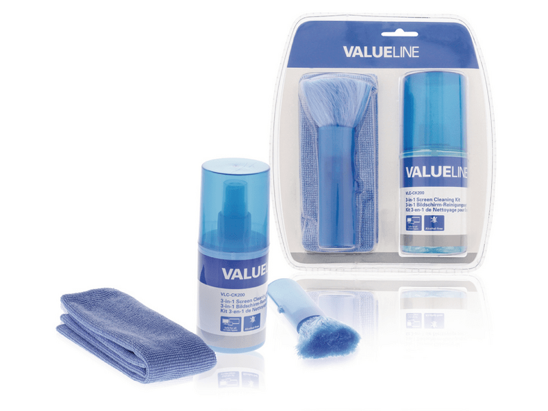 Valueline TV és Intelligens Médiaeszközök Kijelző Tisztító Készlet 200 ml (VLC-CK200)