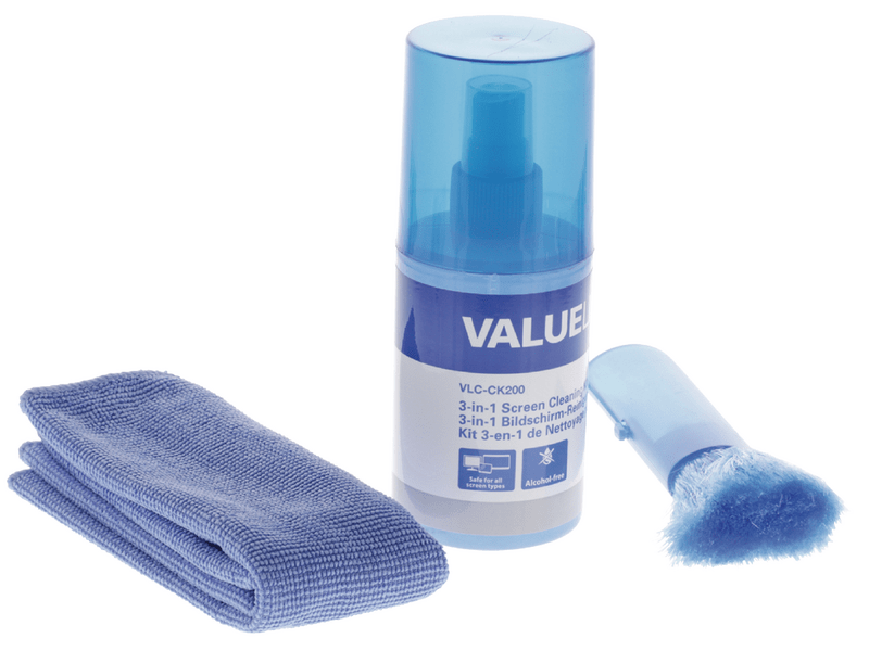 Valueline TV és Intelligens Médiaeszközök Kijelző Tisztító Készlet 200 ml (VLC-CK200)