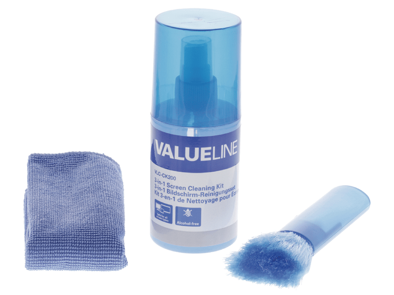 Valueline TV és Intelligens Médiaeszközök Kijelző Tisztító Készlet 200 ml (VLC-CK200)