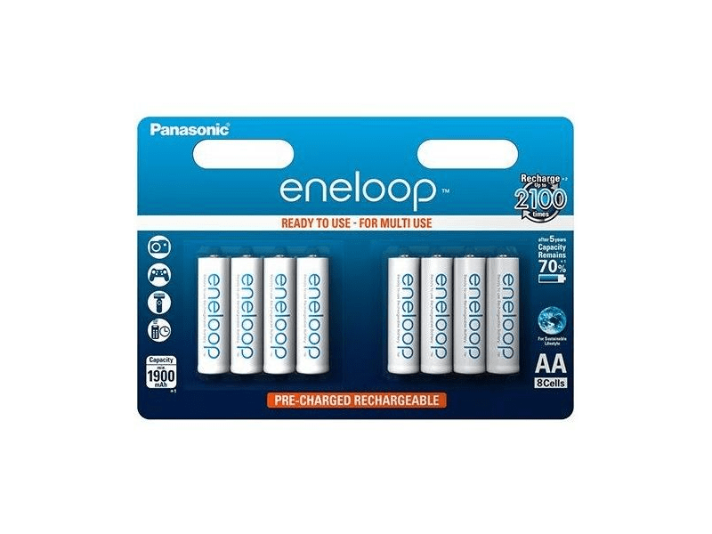 Panasonic Eneloop AA 1900mAh (8) BK-3MCCE/8B akkumulátor