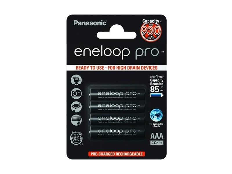 Panasonic eneloop pro BK-4HCDE/4BE AAA 930mAh Ni-MH akkumulátor