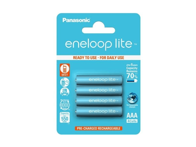 Panasonic eneloop lite BK-4LCCE/4BE AAA 550mAh Ni-MH akkumulátor