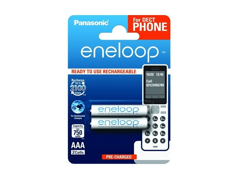 Panasonic eneloop BK-4MCCE/2DE AAA 750mAh Ni-MH akkumulátor