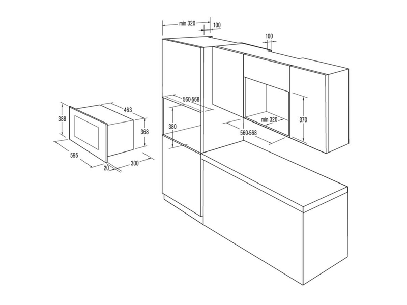 GORENJE BM201INI Beépíthető mikróhullámú sütő