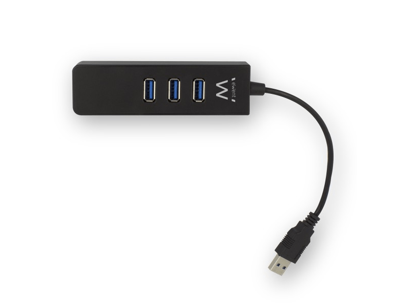 Ewent 3 Portos USB 3.1 Gen1 (USB 3.0) Hub, Gigabit hálózati porttal (EW1140)