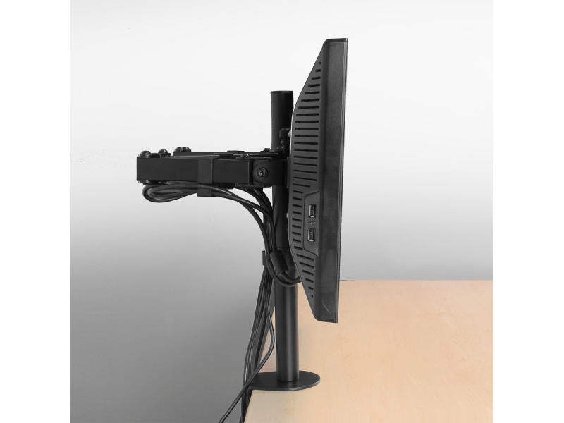 Ewent EW1512 monitortartó asztali konzol dupla, Fekete